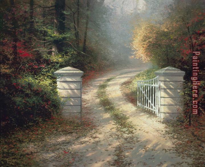 Thomas Kinkade The Autumn Gate - Canvas Classic